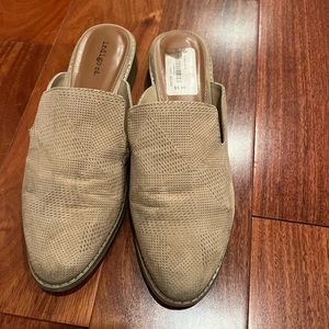 Beige Mules Size 10